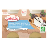 BABYBIO Brassé z ovčieho mlieka mirabelky vanilka 2x 130 g