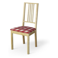 Dekoria Poťah na stoličku Börje, červeno-biele veľké káro, poťah na stoličku Börje, Quadro, 136-