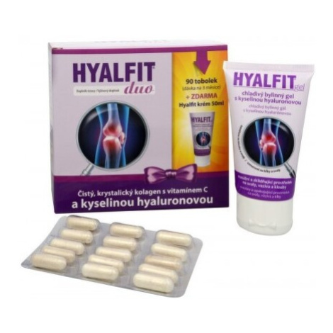 HYALFIT DUO darčekové balenie vitamín C 90 kapsúl + hyalfit gel 50 ml