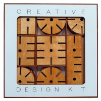 Stavebnica Creative design kit - prírodná