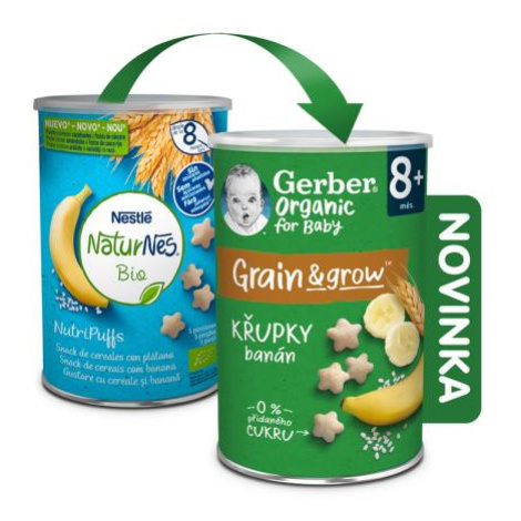 GERBER Organic chrumky banánové 35 g