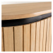 Nízka komoda z mangového dreva v prírodnej farbe 170x80 cm Licia – Kave Home