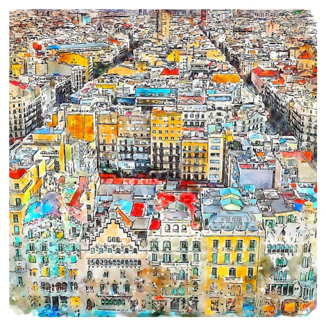 Obraz 50x50 cm Barcelona – Fedkolor