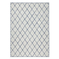 Kusový koberec Twin-Wendeteppiche 103119 blau creme – na ven i na doma - 80x150 cm NORTHRUGS - H