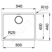 FRANKE FRANKE - Mythos Drez MYX 110-50, 540x440 mm, nerezová 122.0637.420