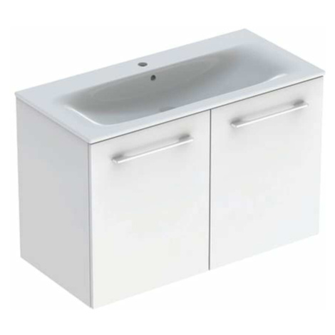 Kúpeľňová skrinka s umývadlom Geberit Selnova 100x50,2x65,2 cm biela lesk 501.260.00.1