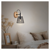 Wood & Style 2077 Nástenná lampa s rozšíreným kovovým tienidlom