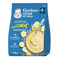 Gerber Cereal Mliečna KAŠA Dobrú noc Banánová (od ukonč. 4. mesiaca) 230 g