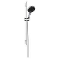 Hansgrohe Rainfinity, sprchová sada 130 3jet EcoSmart s tyčou S Puro 65 cm, chrómová, HAN-287460