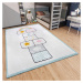 Modro-biely detský koberec 120x170 cm Bouncy – Hanse Home
