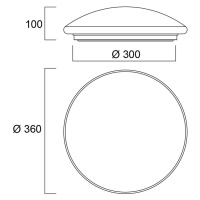 Sylvania Start Surface LED stropné svietidlo dimm Ø 36cm