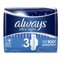 ALWAYS ULTRA NIGHT hygienické vložky 7ks