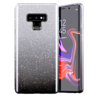 Silikónové puzdro na Samsung Galaxy A52/A52 5G Shine Bling čierno transparentné