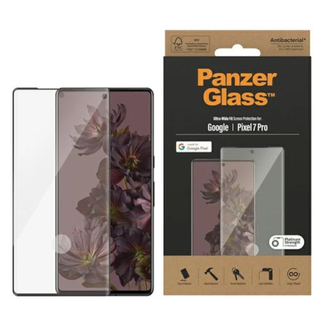 Ochranné sklo PanzerGlass Ultra-Wide Fit Pixel 7 Pro Screen Protection Antibacterial black (5711