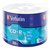 Verbatim CD-R, 43787, Extra Protection, 50-pack, 700MB, 52x, 80min., 12cm, bez možnosti potisku,