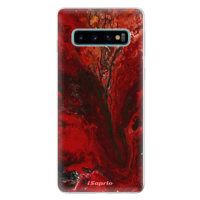 Odolné silikónové puzdro iSaprio - RedMarble 17 - Samsung Galaxy S10