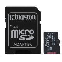 Kingston 32GB microSDHC Industrial C10 A1 pSLC Card + SD Adapter