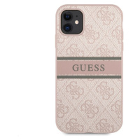 Guess PU 4G Printed Stripe kryt iPhone 11 ružový