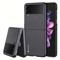 Plastové puzdro na Samsung Z Flip 3 F711 5G Dux Ducis Fino Nylon TPC/TPU čierne