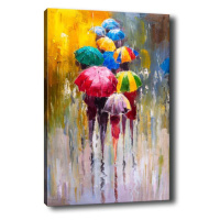 Obraz na plátne Raining rainbow 50x70 cm