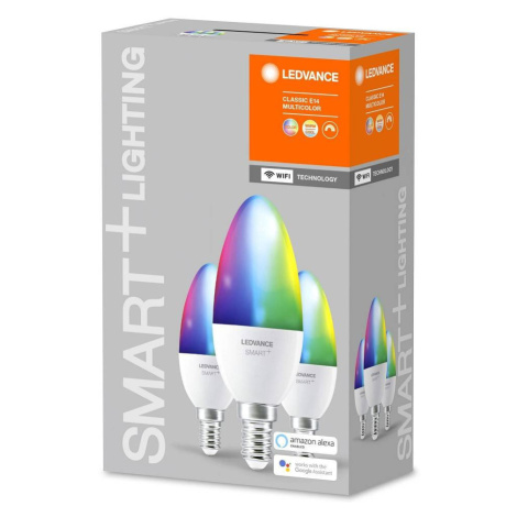 SMART+ WiFi CL B  RGBW 40 yes  5W/ E14, meniteľné farby, stmievateľná, 3 ks, LEDVANCE