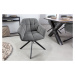 LuxD 26278 Dizajnová otočná stolička Vallerina tmavosivá