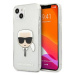 Kryt Karl Lagerfeld KLHCP13SKHTUGLS iPhone 13 mini 5,4" silver hardcase Glitter Karl`s Head (KLH