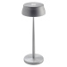 Zafferano LED dobíjacia stolová lampa Sister Light, hliníková farba, CCT