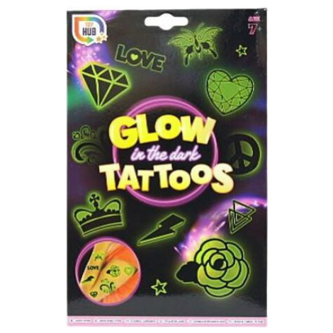 Glow tetovanie svietiace v tme 2 listy