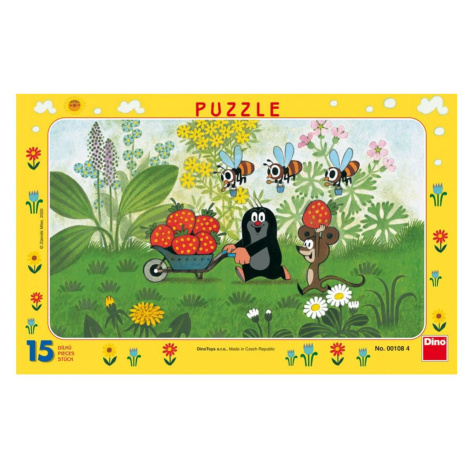 Dino Puzzle Krtko na výlete 15 dielikov