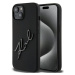 Kryt Karl Lagerfeld KLHCP15SSKSBMCK iPhone 15 6.1" black hardcase Silicone Karl Script (KLHCP15S