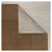 Kusový ručně tkaný koberec Tuscany Textured Wool Border Brown - 160x230 cm Flair Rugs koberce