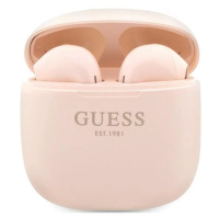 Slúchadlá Guess GUTWST26PSP TWS Bluetooth Headphones + Dock Pink Classic EST Logo (GUTWST26PSP)