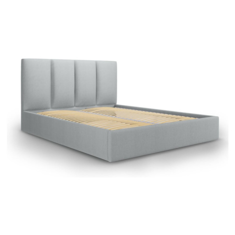 Svetlosivá dvojlôžková posteľ Mazzini Beds Juniper, 160 x 200 cm Mazzini Sofas