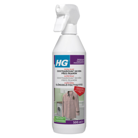 HG Extra silný odstraňovač škvŕn pred praním 500 ml
