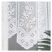 Biela žakarová záclona KLEMENTYNA 200x120 cm