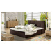 ELTAP LATINA 180X200 + KOVOVY STOJAN/PODSTAVEC/KONTAJNER, SOFT 66, DARK BROWN, 27131