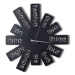Dekoratívne nástenné hodiny Tokyo 50 cm čierne