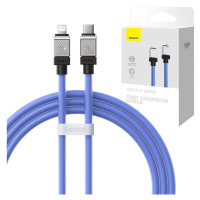 Kábel Fast Charging cable Baseus USB-C to Lightning Coolplay Series 1m, 20W, purple (69321726265