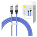 Kábel Fast Charging cable Baseus USB-C to Lightning Coolplay Series 1m, 20W, purple (69321726265