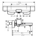 Hansgrohe Ecostat E, termostatická vaňová batéria, chrómová, HAN-15774000