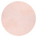 Kusový koberec Cha Cha 535 powder pink kruh Rozmery koberca: 80x80 kruh