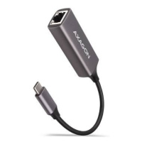 AXAGON ADE-TRC Type-C USB3.2 Gen 1 - Gigabit Ethernet 10/100/1000 Adapter, metal, titan grey