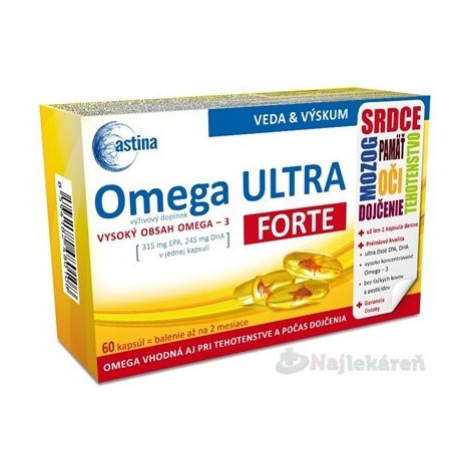 Astina Omega ULTRA FORTE na správnu funkciu mozgu, 60ks