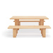 Jedálenský stôl s doskou z borovicového dreva 100x180 cm Banda – Teulat