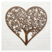 Drevený strom na stenu - Srdce