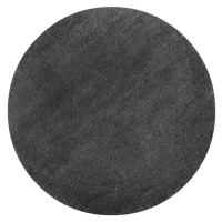 Kusový koberec Shaggy Teddy Charcoal kruh - 133x133 (průměr) kruh cm Flair Rugs koberce