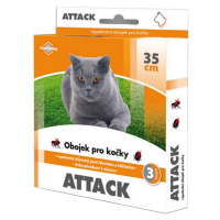 ATTACK Antiparazitný obojok pre mačky 35 cm