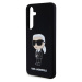 Karl Lagerfeld Liquid Silicone Ikonik NFT Zadný Kryt pre Samsung Galaxy S24+ Black