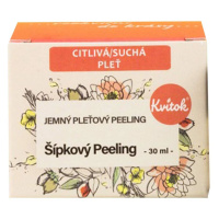 KVITOK Šípkový peeling pre citlivú pleť 30 ml, poškodený obal